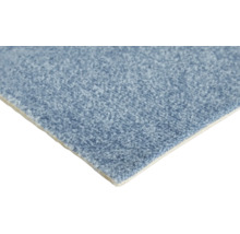 Moquette à poils courts avec surface texturée et bord visible.