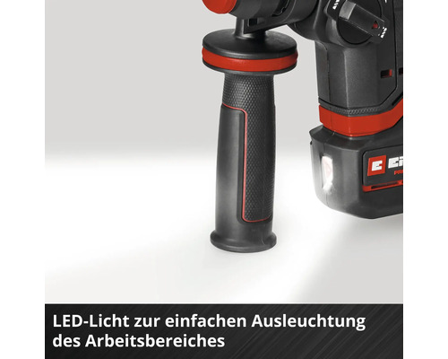 Marteau perforateur sans fil Einhell avec éclairage LED pour un éclairage simple de la zone de travail