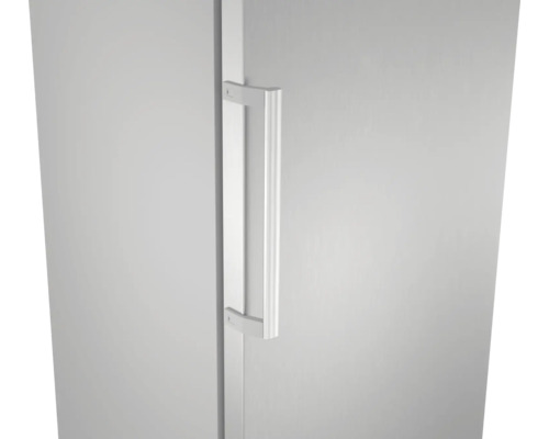 Poignée de porte verticale en métal pour réfrigérateurs et congélateurs.