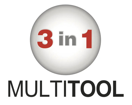 Symbole pour un outil multifonction avec fonction trois en un.