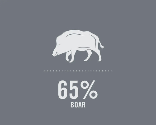 Symbol für 65 Prozent Wildschwein