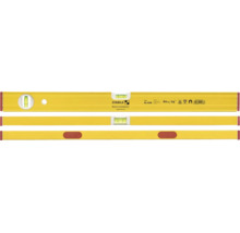 Gelbe Stabila Wasserwaage Type 80 ASM, 60 Zentimeter, magnetisch, mit Horizontal- und Vertikal-Libelle.