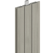 Profilé de clôture en bois composite avec structure bois et renfort interne