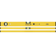 Niveau à bulle Stabila type 70, longueur 60 centimètres, avec une fiole horizontale et une fiole verticale.