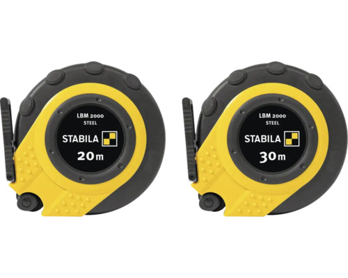 Mètre ruban Stabila LBM 2000 Steel en longueurs de 20 mètres et 30 mètres.