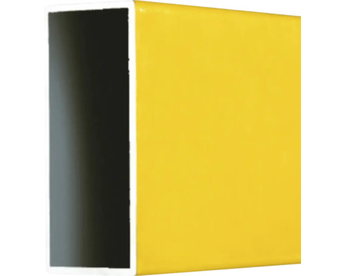 Profilé rectangulaire jaune.