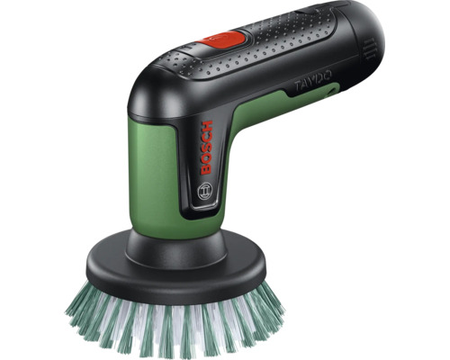 Brosse de nettoyage sans fil Bosch UniversalBrush avec accessoire brosse ronde pour un nettoyage efficace.