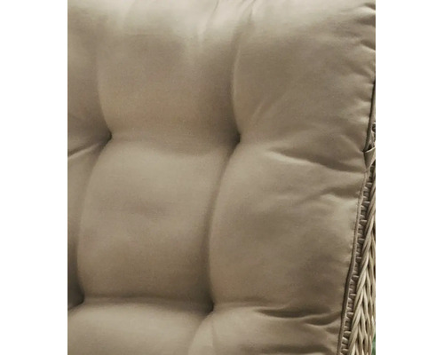 Coussin rembourré pour mobilier de jardin en résine tressée