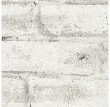 Papier peint intissé Attractive 3 aspect pierre blanc gris