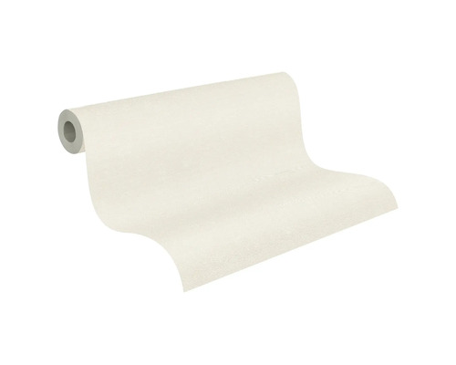 Papier peint intissé Attractive 3 uni blanc crème