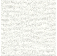 Papier peint blanc structuré avec un grain fin et uniforme.