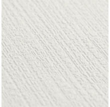 Vue détaillée d'un papier peint blanc avec une surface à structure fine, aspect crépi.
