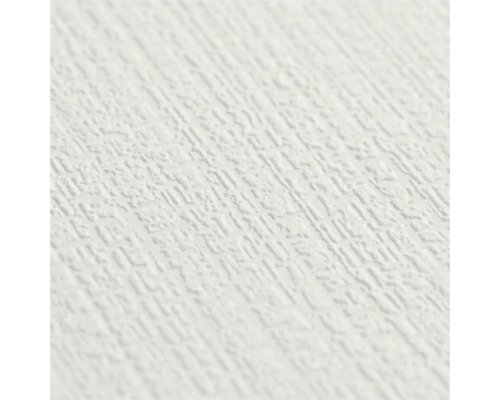 Vue détaillée d'un papier peint blanc avec une surface à structure fine, aspect crépi.