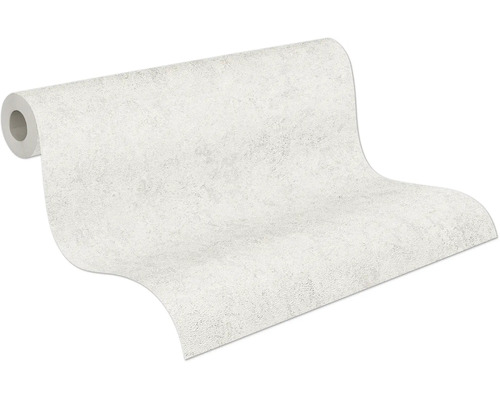 Rouleau de papier peint intissé structuré avec un motif marbré.