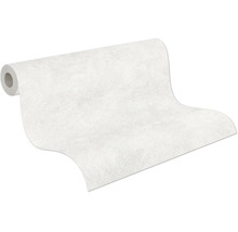 Papier peint intissé blanc avec une surface texturée sur un rouleau.
