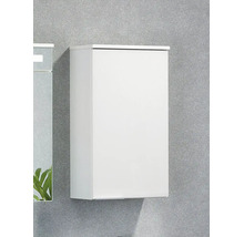 Badezimmer-Wandschrank an Wäiss Héichglanz fir d'Wandmontage.