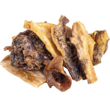 Getrocknete Fleischsnacks für Hunde, Kausnacks aus Rindfleisch.