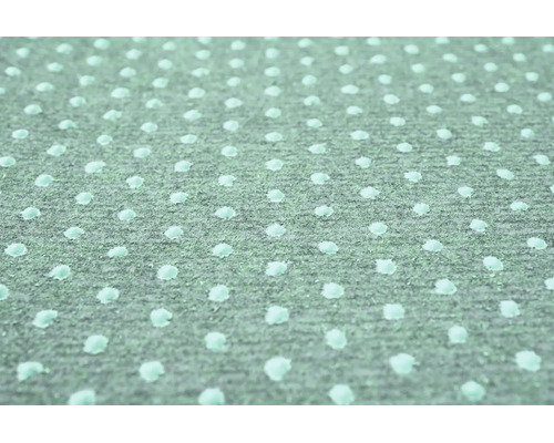 Sous-couche de tapis antidérapante avec revêtement en pointillés pour une fixation sécurisée des tapis.