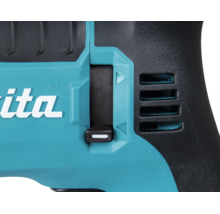 Vue détaillée d un outil électrique Makita avec l inverseur de sens de rotation et le Makita Logo.