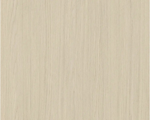 Décor bois avec veinage vertical fin en aspect chêne clair.
