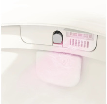 Set WC lavant VitrA V-Care Comfort avec cuvette à fond creux, sans bride, blanc brillant, avec revêtements VitrA Hygiene et VitrA Clean, avec abattant WC 5674B403-6196