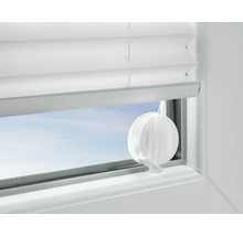 Saugnapfhalterung für Plissees zur Montage am Fenster ohne Bohren.