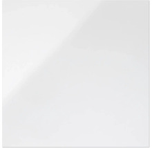 Surface blanche lisse et brillante.