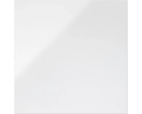 Surface blanche lisse et brillante.