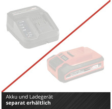 Batterie et chargeur Einhell Power X-Change, vendus séparément.