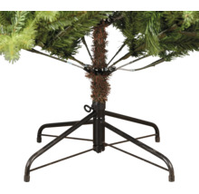 Stabiler Christbaumständer aus Metall mit vier Standfüßen für einen künstlichen Weihnachtsbaum mit praktischem Klappsystem der Zweige.