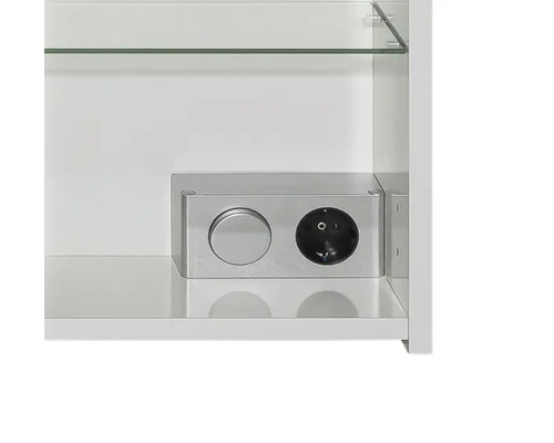 Armoire de toilette Möbelpartner Dorina 120 x 16 x 75 cm blanc 3 portes