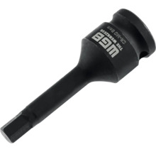 Embout de douille pour clé à choc WGB, six pans 8 millimètres, acier chrome-molybdène.