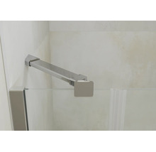 Bras de stabilisation pour paroi de douche en verre, métal, fixation murale.