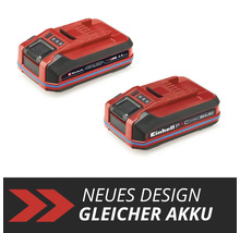 Deux batteries dix-huit volts quatre ampères-heures de Einhell au nouveau design