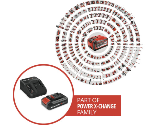 Kit de démarrage batterie Einhell Power X-Change 1 x batterie (2.5Ah) et chargeur rapide