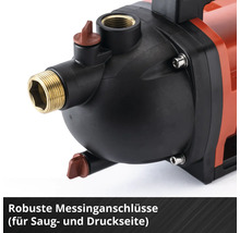 Akku-Gartenpumpe Einhell Power-X-Change AQUINNA 36/30 ohne Akku und Ladegerät, inkl. Gartenschlauch-Adapter 33,3 mm (1") AG