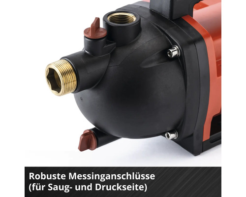 Akku-Gartenpumpe Einhell Power-X-Change AQUINNA 36/30 ohne Akku und Ladegerät, inkl. Gartenschlauch-Adapter 33,3 mm (1") AG