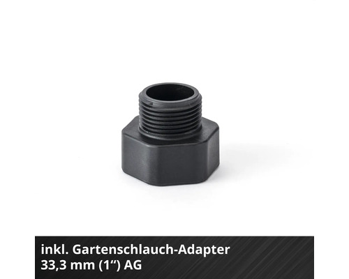 Akku-Gartenpumpe Einhell Power-X-Change AQUINNA 36/30 ohne Akku und Ladegerät, inkl. Gartenschlauch-Adapter 33,3 mm (1") AG