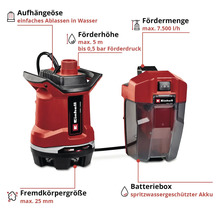 Akku-Schmutzwasserpumpe Einhell GE-DP 18/25 Li-Solo