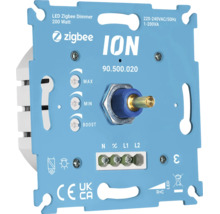 Variateur LED Zigbee ION 200 Watt avec bouton rotatif et bornes de raccordement pour montage encastré
