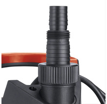 Raccord universel pour pompes à eau avec embout à étages pour différents diamètres de tuyau.