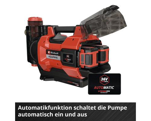 Pompe de surface sans fil Einhell Aquinna 36/38F LED Automatic