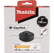 Emballage de tête de fil Makita EasyWork d un diamètre de 130 millimètres et d une épaisseur de fil de 2,4 millimètres.