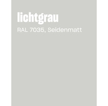 Nuancier gris clair RAL 7035 avec finition satinée
