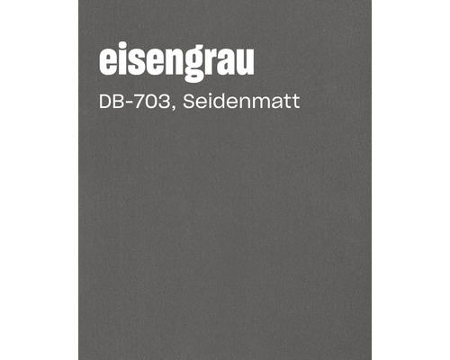Farbkarte in Eisengrau DB 703 mit seidenmatter Oberfläche