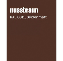 Nuancier brun noisette RAL 8011 avec finition satinée mate