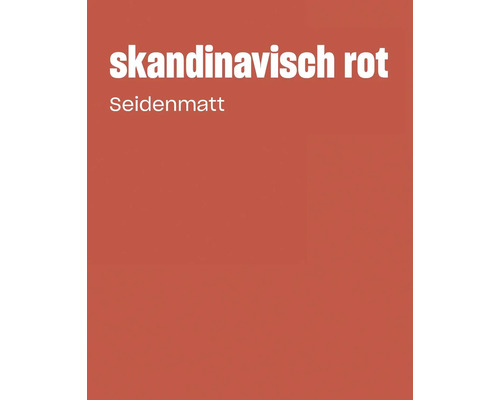 Peinture murale en rouge scandinave avec finition satinée