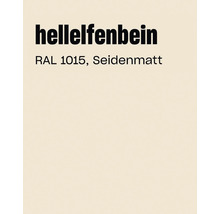 Farbkarte Hellelfenbein RAL 1015 seidenmatt