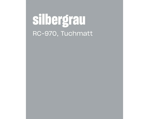 Nuancier gris argenté avec la désignation RC 970 Tuchmatt