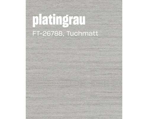 Musteroberfläche in platingrau mit tuchmatter Textur und Modellnummer FT 26788